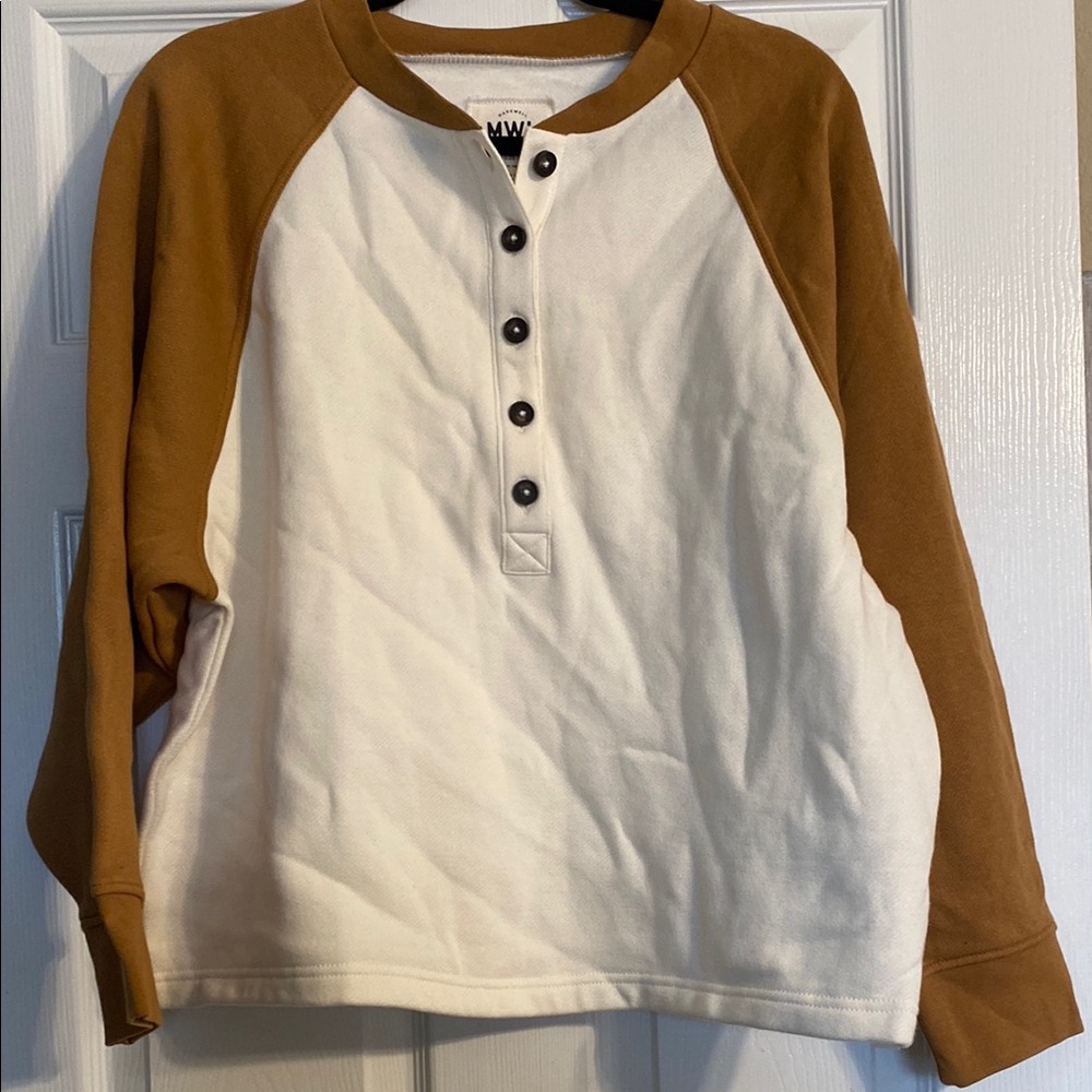 Madewell MWL Two-Tone sweatshirt sz l